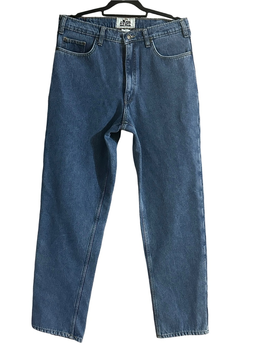 OLD MILL Mens 34x34 fleece lined denim jeans
